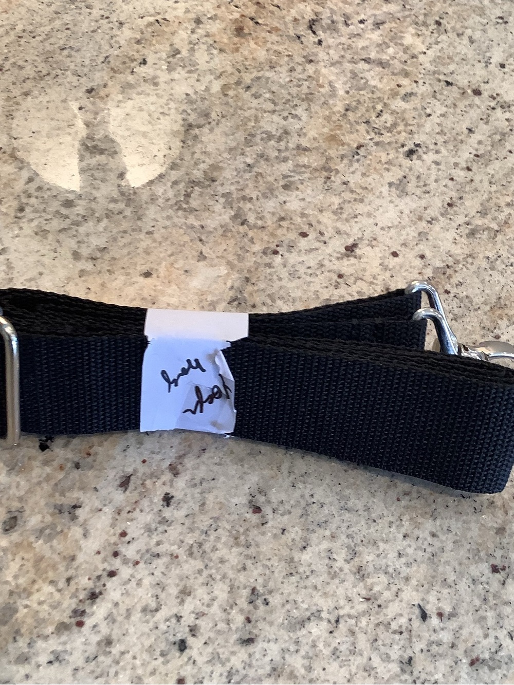 Adjustable Black Nylon Strap with Silver Swivel Clips - For Thirty One Yoga Bag - Picture 2 of 3